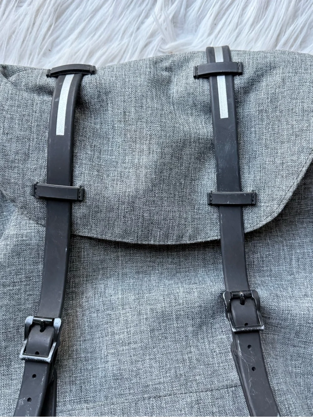 Herschel Little America Gray Backpack Laptop School Travel Hiking Book Bag Gray